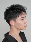 ビジネスショート刈り上げツーブロックメンズカットメンズパーマ