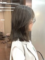 パークレーン アイス イヴェン(park lane ICI yeven)&nbsp;ブリーチなしダブルカラー オリーブベージュ くすみ アッシュ 夏