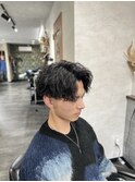 センターパート　×　ツイストスパイラル