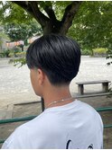 テーパーフェードセンターパート