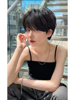 ロンドプロフィール 浦和(Lond profil)&nbsp;大人可愛い20代30代40代黒髪前下がりショートボブ丸みショート◎