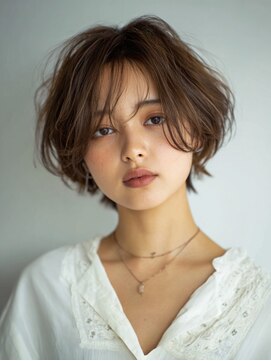 ハーツ(Heart's) 大人ショート×白髪ぼかしカラー