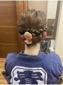 祭りヘアセット