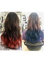 ヘアースタジオブランシェ 新川店(hair studio branche) 狐カラーロングスタイル