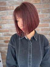 ニューヨークニューヨーク 姫路広畑店(NYNY)&nbsp;ピンクカラー×前下がりボブ