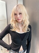 天神美容室 【香月指名☆】ホワイトブロンド×暇カットレイヤー×ブリーチ
