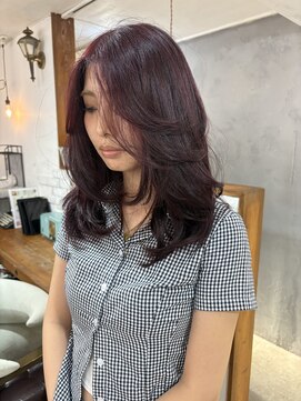 ナツ(Natu.) Bordeaux×layer cut☆彡/友菜