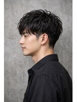 ヘアアンドデザイン ネイビー(Navy) メンズカット×ツーブロショート