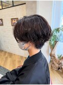 ショート×パーマ