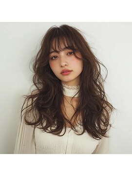 ハイブリッド サロン ピース(HYBRID SALON peace by Holistic Organic) ボリュームウェーブロング 「ふわカール×甘めロング」