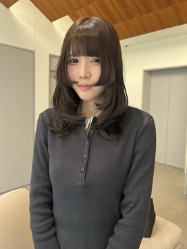ローレンアオ(LOREN AO) ミルクティーブロンド/ダークブルー/デジタルパーマ/矢場町