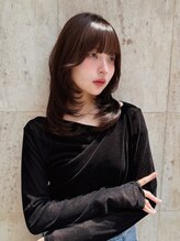 ラグーン 原宿 表参道(LAGOON)&nbsp;トレンド韓国風ヨシンモリ×艶チョコレートカラー