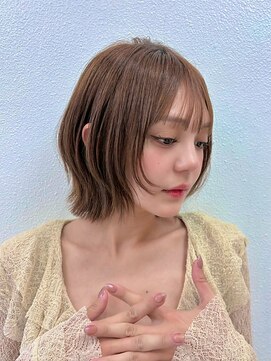ディフィーノ 赤坂(DIFINO) 透明感ナチュラルベージュ/レイヤーボブ/くびれボブ