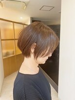 チェレ ブラン 堺東店(Chere brun) 30代40代ショートカット×ひし形ショート×艶髪ブラウン