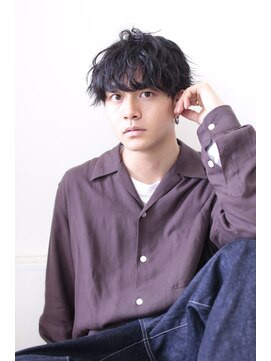 リメル 奥沢自由が丘店(Remel) スーツ短髪ツーブロック束感パーママッシュ黒髪ナチュラル