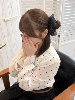 ルピナス(Lupine.)の写真/Lupineオリジナル《リボンバング》で小顔魅せ！顔型を見極めた似合わせカットで理想のスタイルへ