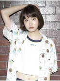 ワンカールショートボブ