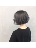 #シークレットカラー×切りっぱなしボブ