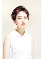 ボアソルテ(Boa Sorte)&nbsp;ベリーショートにピンクのデザインカラー