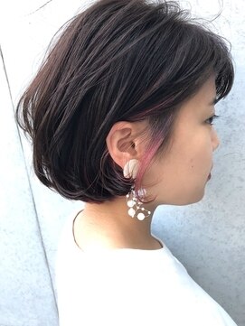 モリオ フロム ロンドン 成増店 【morio成増/玉井】インナーカラー　ピンク ダブルカラー