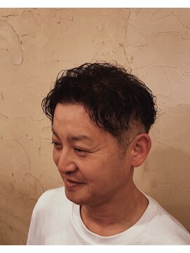 おしゃれ泥棒 あさけが丘店 オールバックパーマ