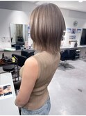 【梅田】ミルクティーベージュダブルカラー髪質改善カラー
