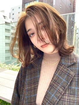 サンド 鹿児島中央(sand) 黒髪/グレーベージュ/レイヤーロング/前髪パーマ[鹿児島駅]