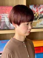 リブロ(liblo)&nbsp;刈り上げマッシュショート × ピンクベージュ【liblo】