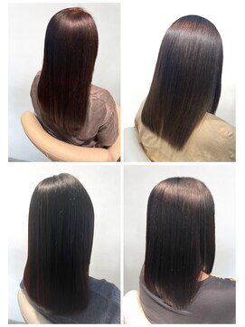 美容室フルール 20代30代40代髪質改善酸熱トリートメント艶感ストレート