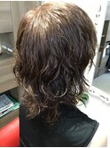 マッシュウルフパーマヘア