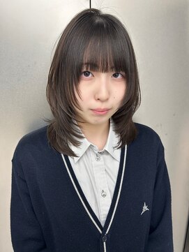 ビューナゴヤ 名駅(VIEW NAGOYA) 黒髪/ボブルフ/小顔/レイヤーカット/顔まわりレイヤー