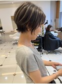 【VIVO】大人ハイライトくびれショート コントラストハイライト