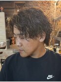 鹿児島センターパート波巻きパーマッシュツイスパメンズパーマ