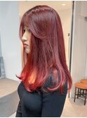 顔周りレイヤーロング美髪_ba536061