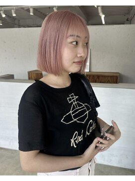 スワッグ(swag) ブリーチ/ ピンク /ボブ