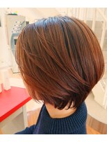 ルッソリベラ 池袋(Lusso libera)&nbsp;フェザーショート アプリコットオレンジ 池袋/30代40代50代