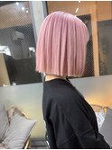 ボブ×ペールピンク