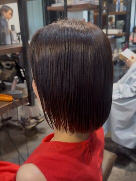 メイカ(MEIKA) 【お客様スナップ】スリークボブ・/髪質改善/縮毛矯正