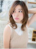 ダブルカラーニュアンスパーマウェットヘアh4上尾20代30代40代