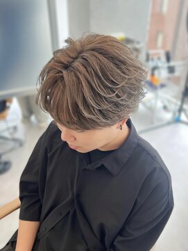 ジーナ 天神(Zina) フェザー/フェザーパーマ/フェザーショート/オリーブベージュ