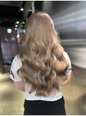 クラゲヘアー/小顔に見せるヘア/ココアベージュ/栄