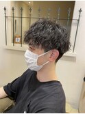 サーフカール/フェザーパーマ/刈り上げセンターパート/溝の口