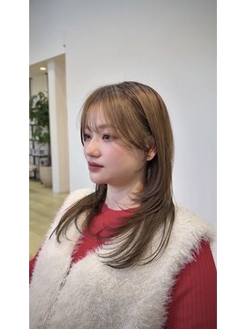 似合わせ顔まわりカット+レイヤーカット