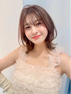 【MONA】抜け感ボブ/ボブヘア/透明感カラー/ダブルカラー