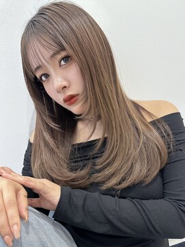 リリット(ReLit) マレットヘアハイライト髪質改善オリーブグレーココアベージュ