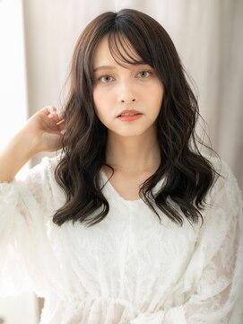 カバーヘア イヴ 戸頭店(COVER HAIR EVE) ダークアッシュ/韓国風巻き/ニュアンスパーマ/ゆるふわ巻きe