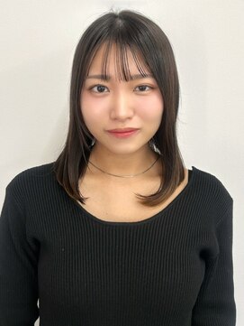 カノエ 福岡香椎店(canoe) アッシュブラウン 透明感カラー 前髪カット 髪質改善 20代