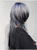 ＊シャギーウルフレイヤークラゲカットデザインカラーハイトーン