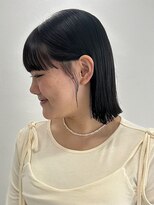 フゾンカウチ(fuzon kauti) 耳掛けボブぱっつんボブタッセルボブ韓国風10代20代