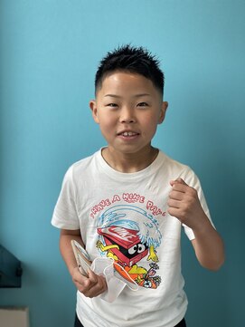 マーズ オム 売布店(mars HOM) Toshima×キッズ×スキンフェード×アップバング